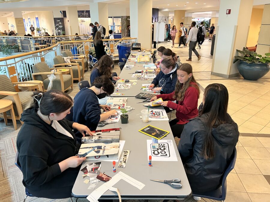 College students reducing stress through art-making activities at Penn State.