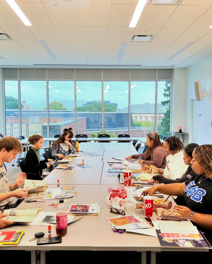 College students reducing stress through art-making activities at Penn State.